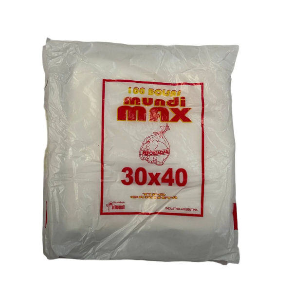 BOLSA CAMISETA BCA 30X40 X 100U *25