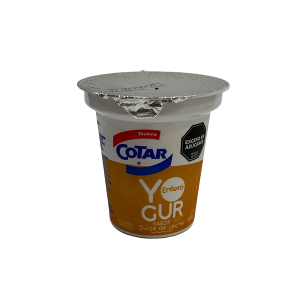 COTAR YOGUR DULCE DE LECHE ENT 120GRS