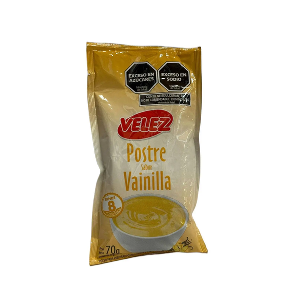 VELEZ POSTRE VAINILLA 70G *8