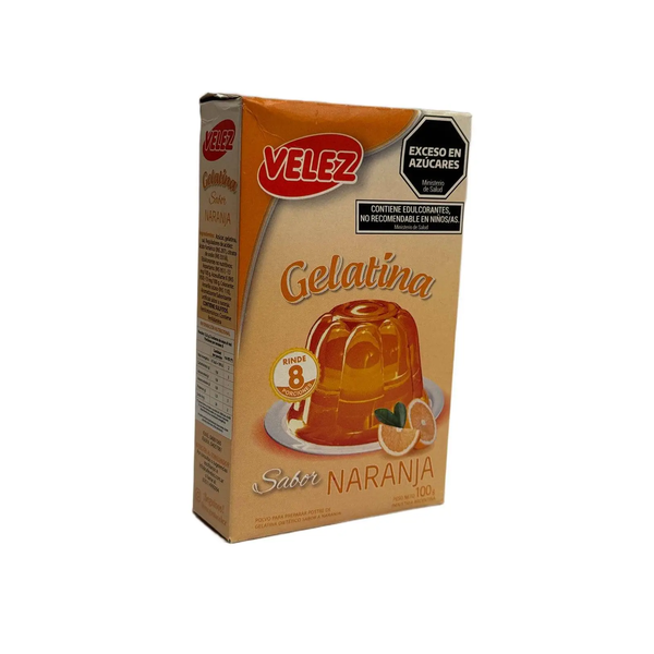 VELEZ GELATINA NARANJA 100G *6