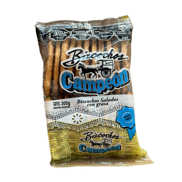 BIZCOCHOS CAMPEON DE GRASA 300g *21