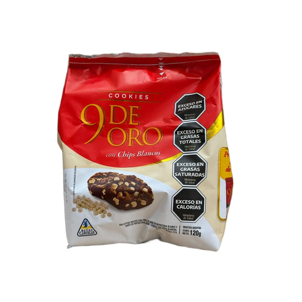 GALLETITAS 9 DE ORO C/CHIPS BLANCO*120G*16