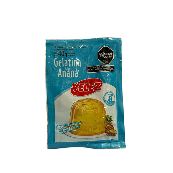 VELEZ GELATINA ANANA 40G *8