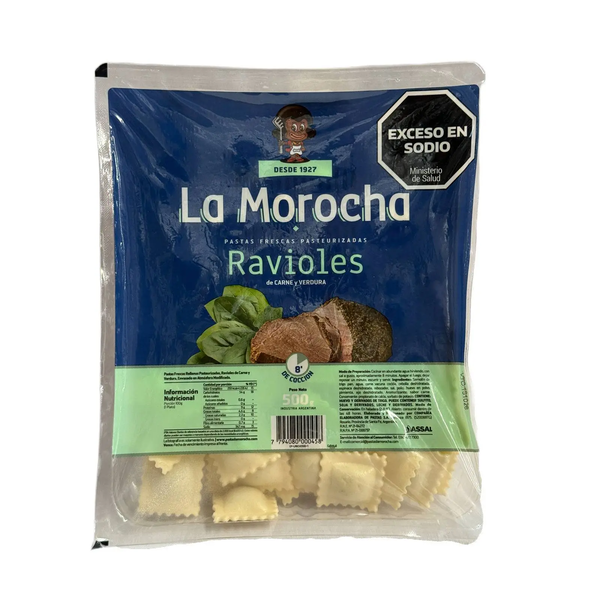 LA MOROCHA RAVIOLES CARNE Y VERDURA X500G *10