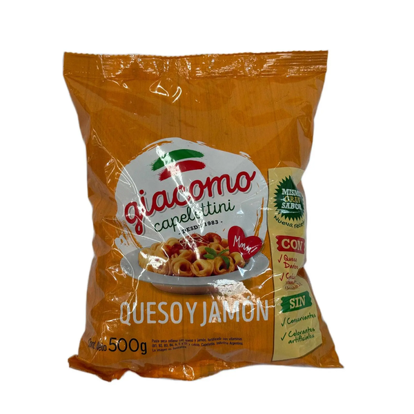 GIACOMO CAPELETTINI QUESO Y JAMON 500G *12