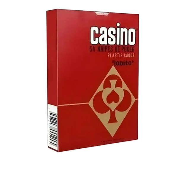 NAIPES CASINO  POKER CELESTE/ROJO X12*144