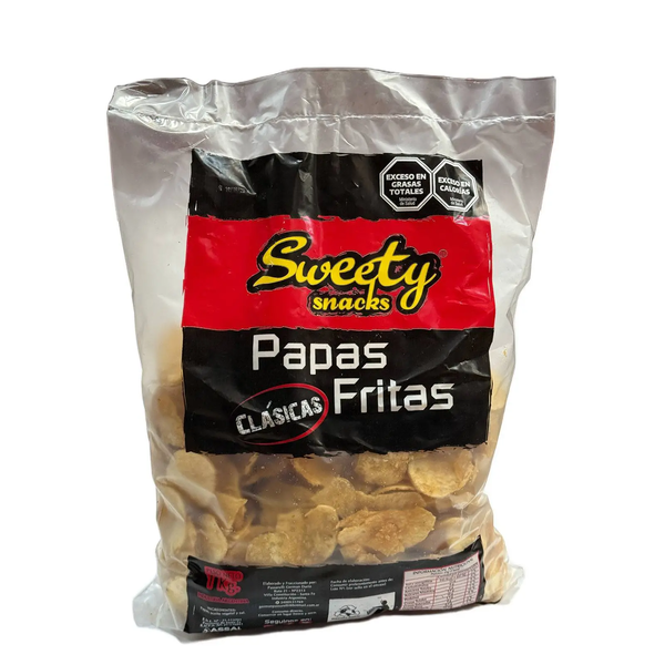 SWEETY SNACKS PAPAS FRITAS CLASica 1KG*6