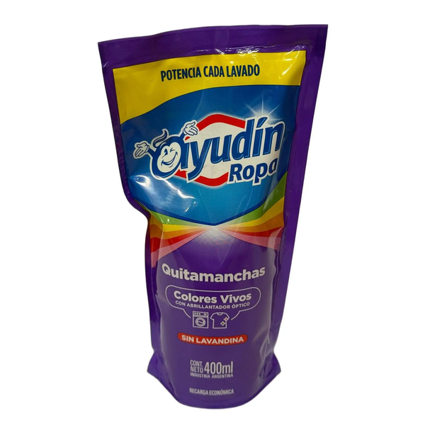 QUITAMANCHAS AYUDIN COLOR VIVO 400ML *16
