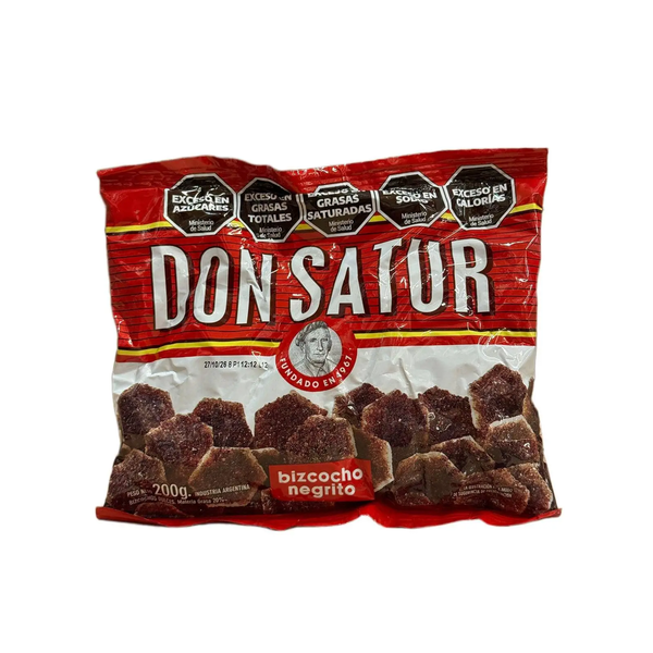 BIZCOCHOS DON SATUR NEGRITOS 200G *30