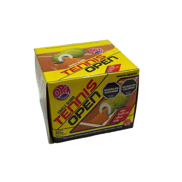 CHICLE TENNIS FRUTILLA DISPLAY X 30U *18