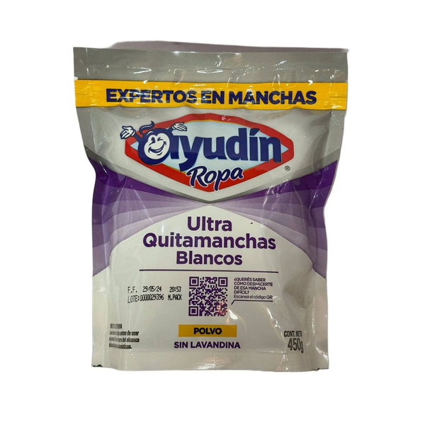 AYUDIN QUITAMANCHAS BLANCO POLVO 450G*12