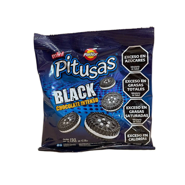 GALLETITAS PITUSAS MINI BLACK 130G *30