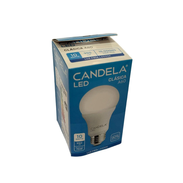 LAMPARA CANDELA LED 10W FRIA (X 5U) *50