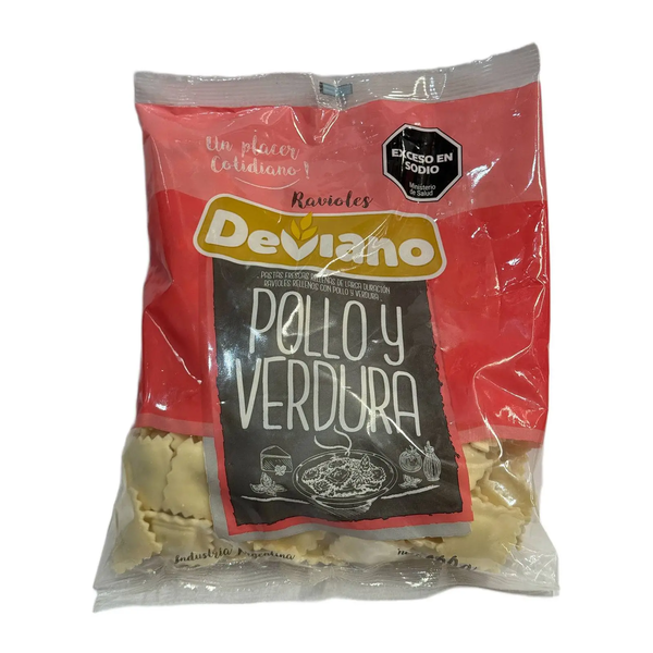 DEVIANO RAVIOLES POLLO /VERDURA X900grs