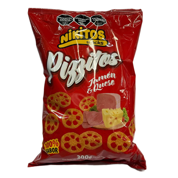 PIZZITOS   NIKITO JAMON QUESO ( ROJO) X 300G*10