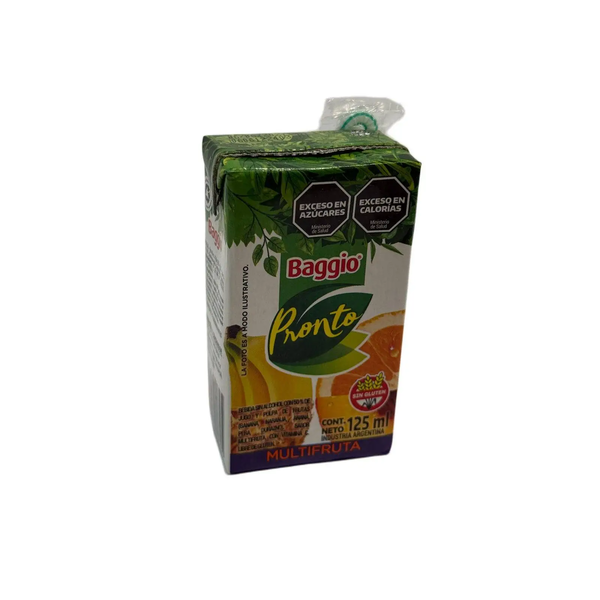 JUGO BAGGIO MINI MULTIFRUTA 125ML *18