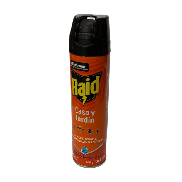 INSECTICIDA RAID CASA/JARDIN AER 360CC  *12