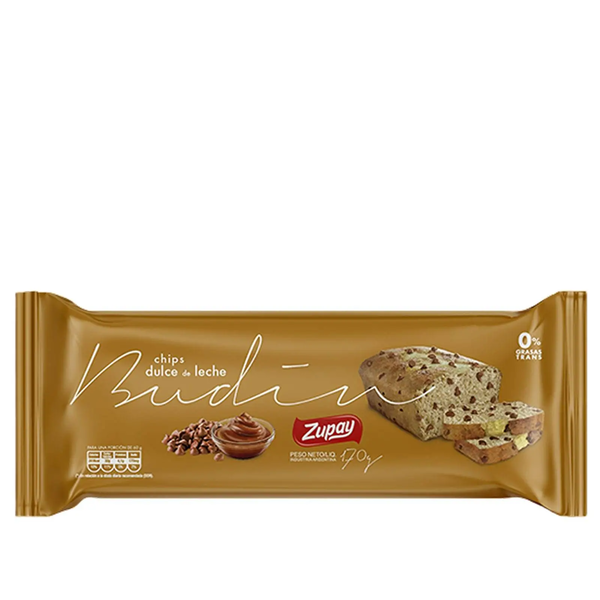 BUDIN ZUPAY CHIPS D-LECHE X170G*18
