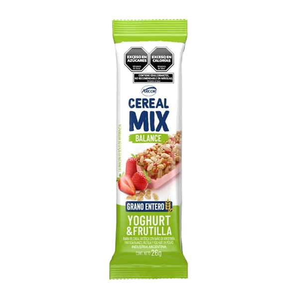 BARRA CEREAL MIX BALANCE FRUT 26G X4U*20