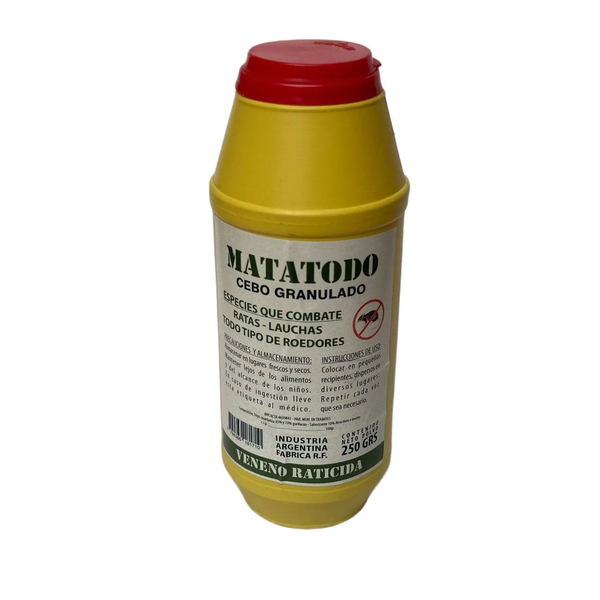 MATATODO RATICIDA GRANULADO 250GRS*10