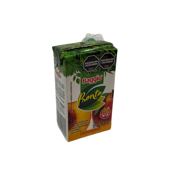 JUGO BAGGIO MINI DURAZNO 125ML *18