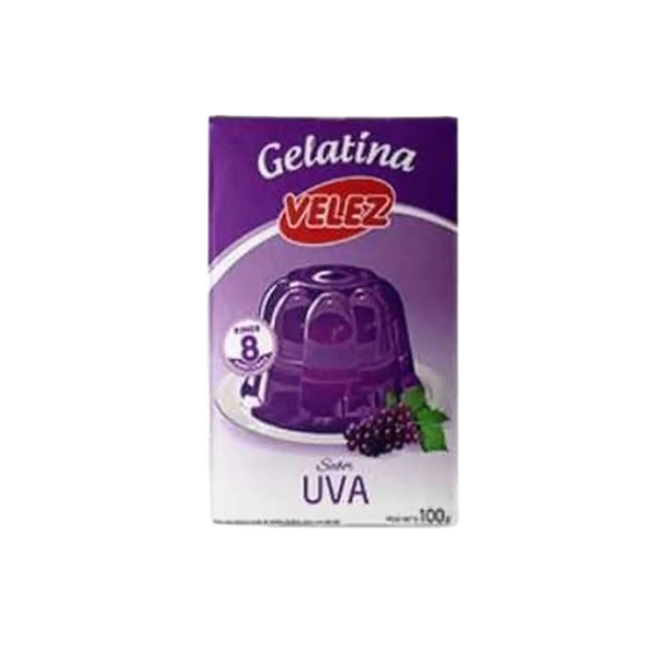 VELEZ GELATINA UVA 100G *6