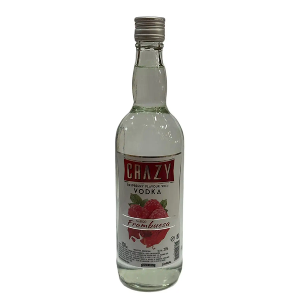 VODKA CRAZY  FRAMBUESA 750ML *6