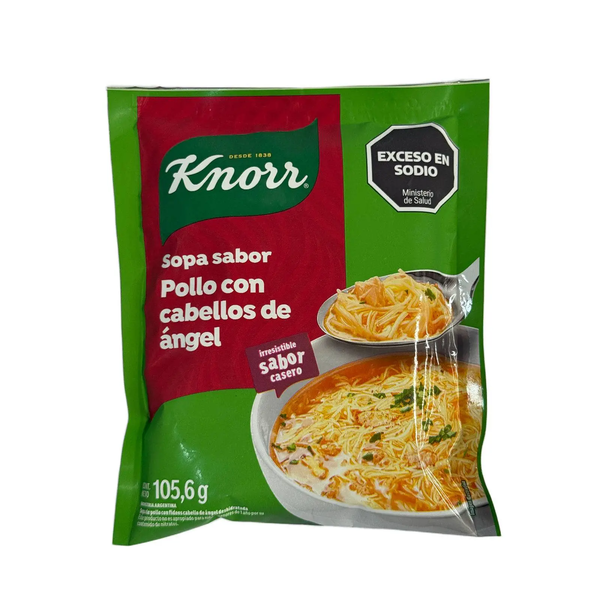 SOPA KNORR POLLO CON CABELLOS DE ANGEL 105.6G *10