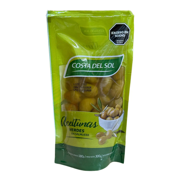 ACEITUNA COSTA DEL SOLX180GS VERDES ENTERAS*15