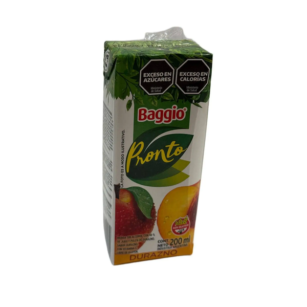 JUGO BAGGIO DURAZNO 200CC *18