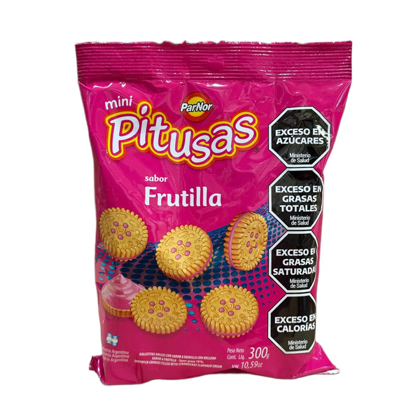 GALLETITAS PITUSAS MINI FRUTILLA 300G *16