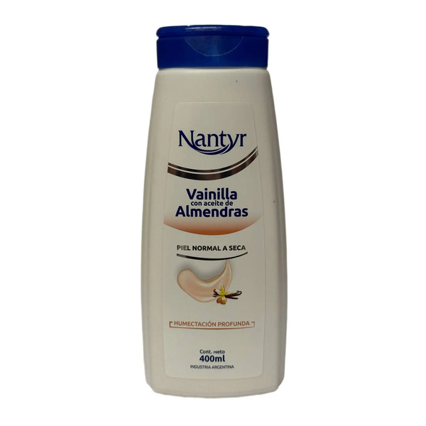 CREMA CORP.NANTYR VAINILLA C/ALMEND.400ML*12