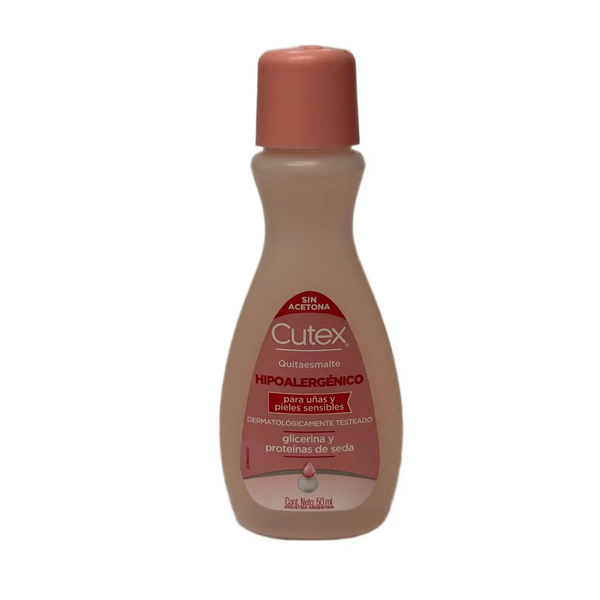 QUITAESMALTE CUTEX HIPOALERG 50ML *24