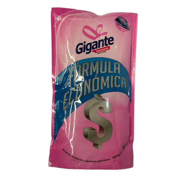 SUAVIZANTE GIGANTE ROSA/ECONOMICO $ DP 800ML *12