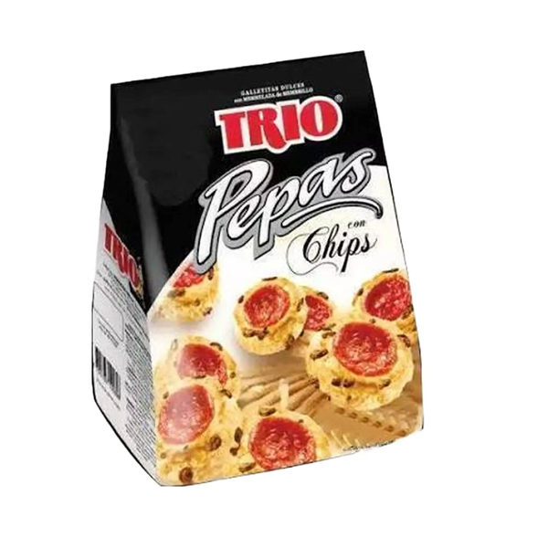GALLETITAS TRIO PEPAS C/CHIPS 300G *12