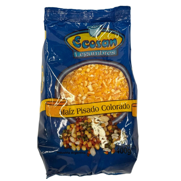 MAIZ PISADO COLORADO ECOSAN*400GR*10