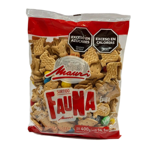 GALLETITAS SURTIDO FAUNA MAURI*400G*12