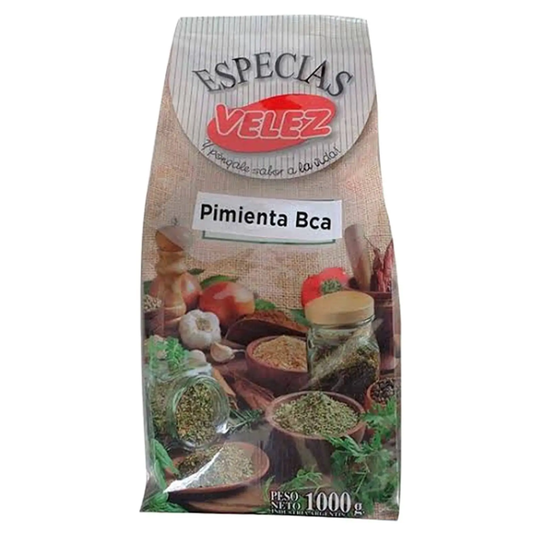 VELEZ ESPECIAS PIMIENTA BLANCA 1KG