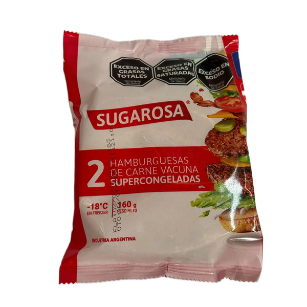 SUGAROSA HAMBURGUESA 2X 160G*30