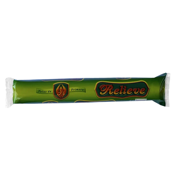 VELAS RELIEVE PARAFINA 180MM LARGAS X4*25