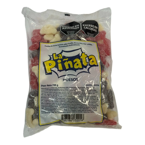 GOMA HUESOS PIÑATA 700G*8