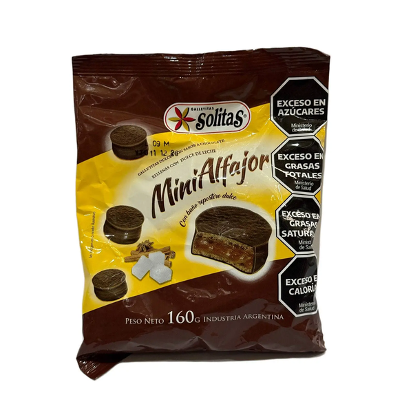 ALFAJORCITOS  SOLITAS CHOC 160GRS *25