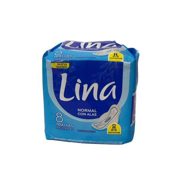 TOALLITA LINAS  NORMAL C/ALAS X8 *48