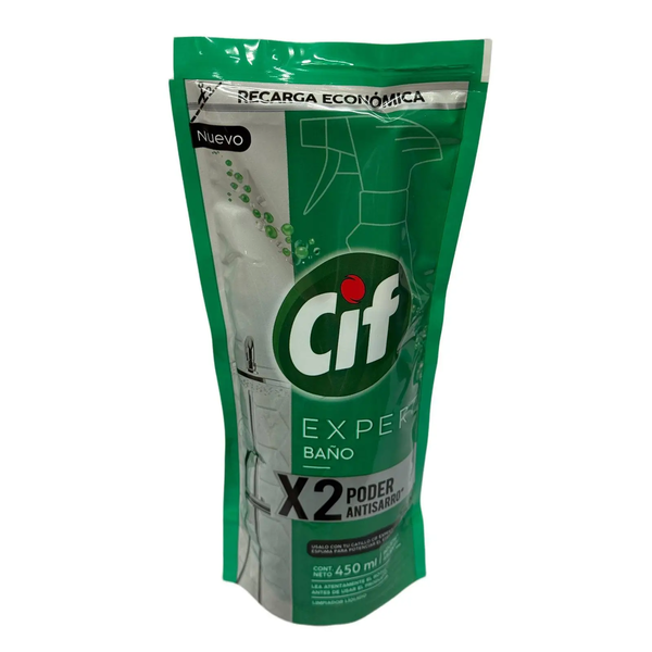 CIF BAÑO DOY PACK X 450ML *15