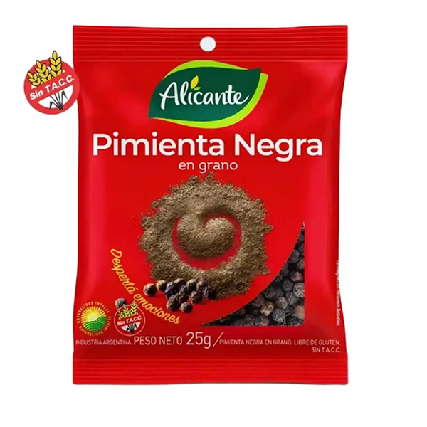PIMIENTA NEGRA GRANO ALICANTE 25G *12