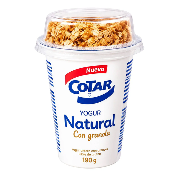 COTAR YOGUR NATURAL C/GRANOLAX165G