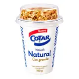 COTAR YOGUR NATURAL C/GRANOLAX165G