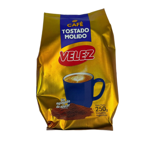 CAFE  VELEZ TOSTADO MOLIDO  S/AZUC  X250G*10