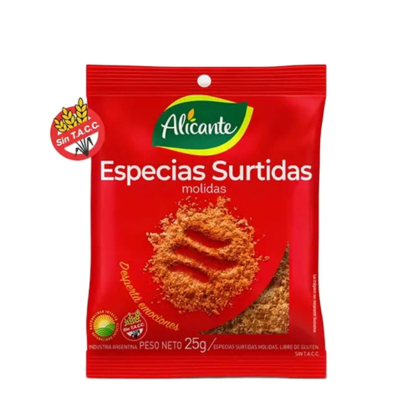 ESPECIAS SURTIDAS ALICANTE X 25G*12
