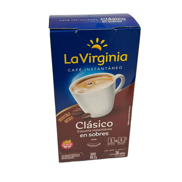 CAFE LA VIRGINIA INST 36 SOBRES clasico/suave 1.7G *6